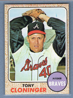 1968 Topps #93 Tony Cloninger EX-MT  GO545