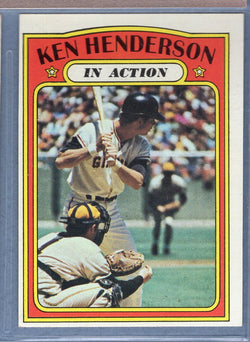 1972 Topps #444 Ken Henderson IA (a) EX-MT  GO544