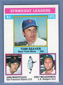 1976 Topps #203 Nl Strikeout Ldrs (b) EX