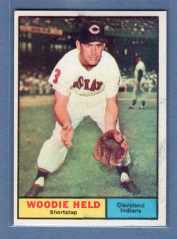1961 Topps #60 Woodie Held(5) NM GO220