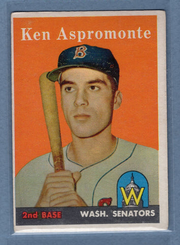 1958 Topps #405 Ken Aspromonte (e) VG  GO501