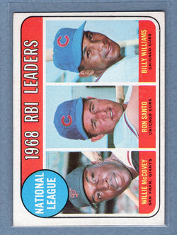 1969 Topps #4 NL RBI Ldrs (McCovey) (b) EX  GO577