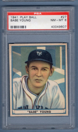 1941 Play Ball #27 Babe Young (40049607) PSA 8