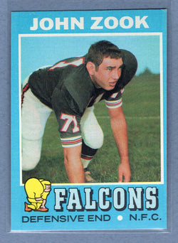 1971 Topps #166 John Zook (b) EX-MT  GO600