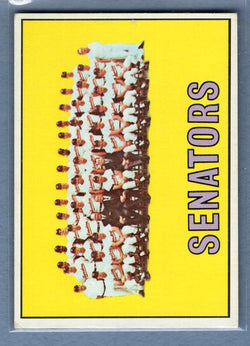 1967 Topps #437 Senators Team EX  GO225