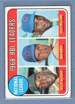 1969 Topps #4 NL RBI Ldrs (McCovey)(st) (d) VG  GO577