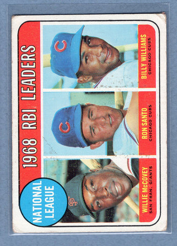 1969 Topps #4 NL RBI Ldrs (McCovey)(st) (d) VG  GO577