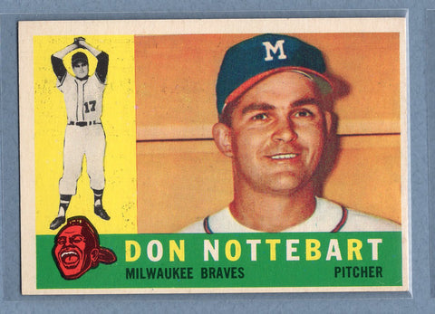 1960 Topps #351 Don Nottebart EX-MT  GO252