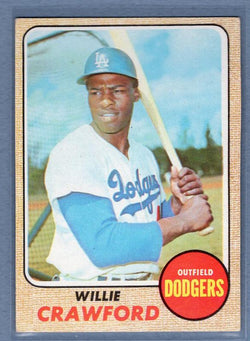 1968 Topps 417 Willie Crawford VG-EX SET BREAK