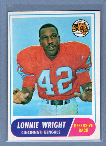 1968 Topps #174 Lonnie Wright (st) (a) VG  GO207