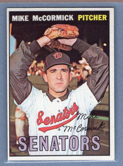 1967 Topps #86 Mike McCormick (With Trade Statement) EX-MT   GO415