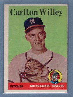 1958 Topps #407 Carlton Willey (c) VG-EX  GO501