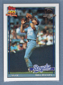 1991 Topps Desert Shield #754 Bill Pecota  NM  GO600