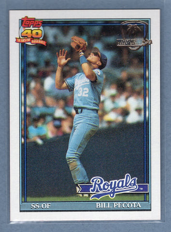 1991 Topps Desert Shield #754 Bill Pecota  NM  GO600