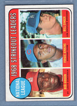1969 Topps #12 NL Strikeout Ldrs (Gibson)  EX  GO577