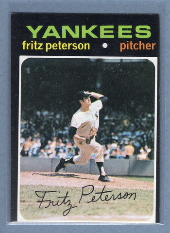 1971 Topps #460 Fritz Peterson  (a) EX-MT  GO550