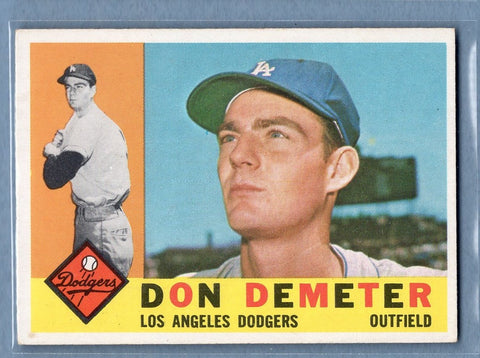 1960 Topps # 234 Don Demeter EX-MT High Grade Set Break