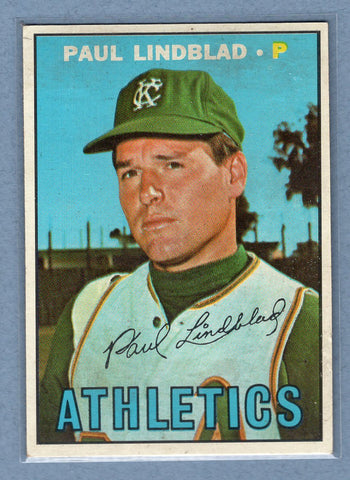 1967 Topps #227 Paul Lindblad VG-EX  GO301