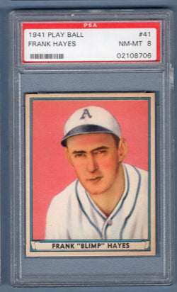 1941 Play Ball #41 Frank Hayes (02108706) PSA 8