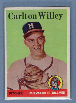 1958 Topps #407 Carlton Willey (mk) (e) VG  GO501