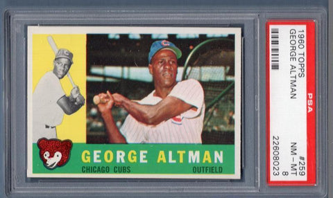 1960 Topps #259 George Altman PSA 8