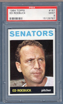 1964 Topps #187 Ed Roebuck (15129787) PSA 9