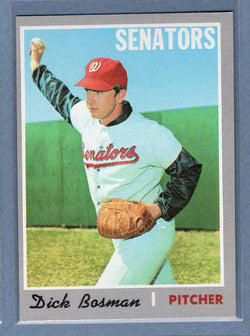 1970 Topps #175 Dick Bosman  (b) EX-MT  GO750