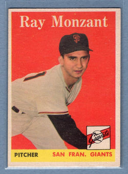 1958 Topps #447 Ray Monzant EX   GO30