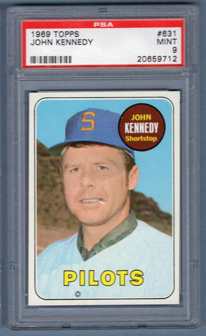 1969 Topps #631 John Kennedy (20659712) PSA 9