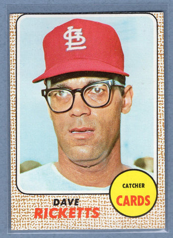 1968 Topps #46 Dave Ricketts (b)EX  GO507