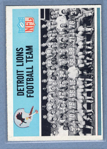 1966 Philadelphia #66 Detroit Lions (3) EX-MT  GO320