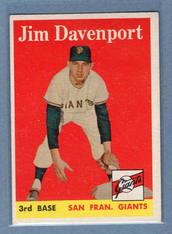 1958 Topps #413 Jim Davenport (mk) (b) VG  GO501
