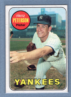1969 Topps #46 Fritz Peterson  EX  GO501