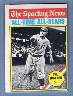 1976 Topps #343 Pie Traynor AT (HOF) (b) VG-EX