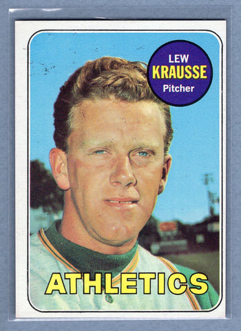 1969 Topps #23 Lew Krausse (b) EX  GO577