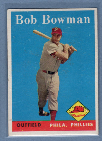 1958 Topps #415 Bob Bowman (mk) (a) VG  GO501