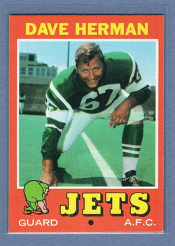 1971 Topps #124 Dave Herman NM    GO30