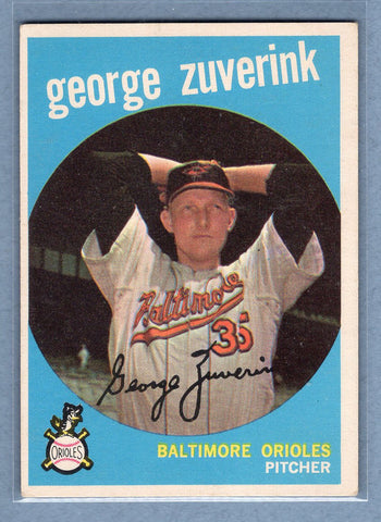 1959 Topps #219 George Zuverink EX  GO79