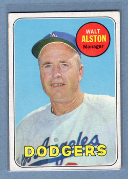 1969 Topps #24 Walt Alston (HOF) (b) EX  GO577