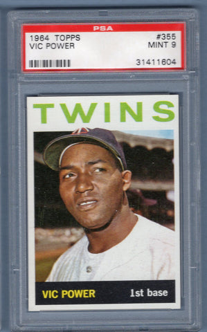 1964 Topps #355 Vic Power (31411604) PSA 9
