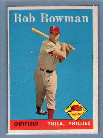 1958 Topps #415 Bob Bowman (mk) (c) G-VG  GO501