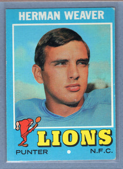 1971 Topps #183 Herman Weaver (st) (c) VG  GO600