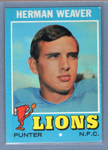 1971 Topps #183 Herman Weaver (st) (c) VG  GO600