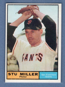 1961 Topps #72 Stu Miller(1) NM GO220