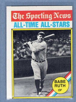 1976 Topps #345 Babe Ruth AT (HOF) (b) VG-EX