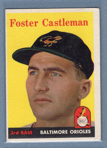 1958 Topps #416 Foster Castleman (c) VG-EX  GO501