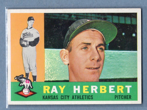 1960 Topps # 252 Ray Herbert NM High Grade Set Break