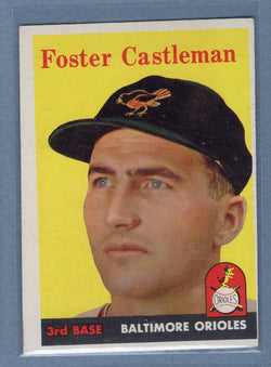 1958 Topps #416 Foster Castleman (d) VG-EX  GO501
