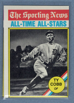 1976 Topps #346 Ty Cobb AT (HOF) (-c) VG-EX