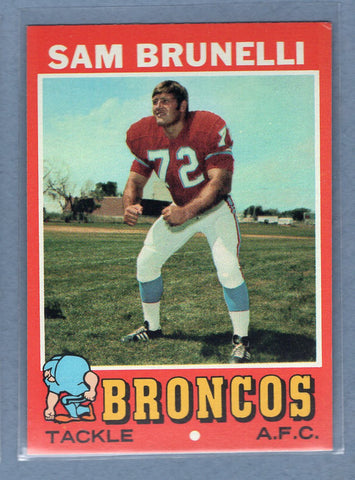 1971 Topps #185 Sam Brunelli (d) EX-MT  GO600